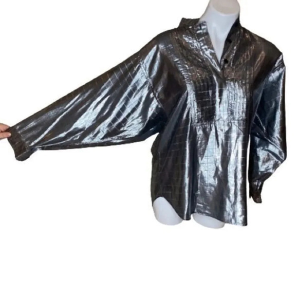 Bila metallic windowpane blouse - Picture 5 of 6